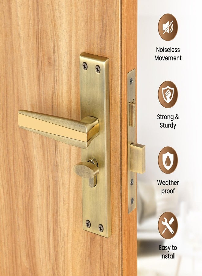 LAPO طقم مقبض باب رئيسي شديد التحمل من لابو، قفل باب نقر مع مفاتيح، أسطوانة 60 مم، جسم قفل 45 × 50 مم - مثالي للمنزل، غرفة النوم، المكتب، الفندق (تشطيب عتيق، ضمان 3 سنوات) CY-305 - Image 3